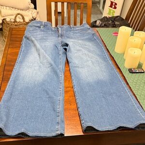 LOFT Blue Flare & Wide Leg Jeans